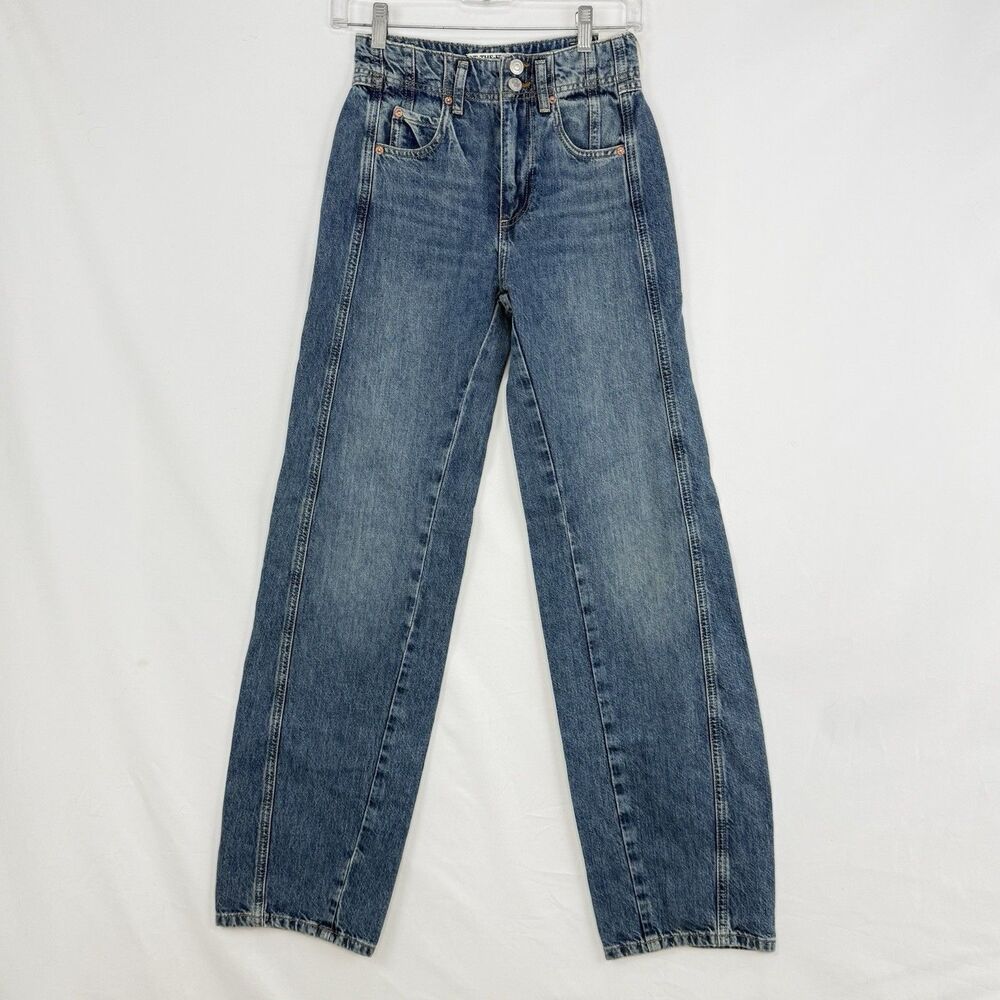 NEW FREE PEOPLE WE THE FREE OPAL ASTER STRAIGHT LEG JEANS Size 24 - Picture 10 of 16